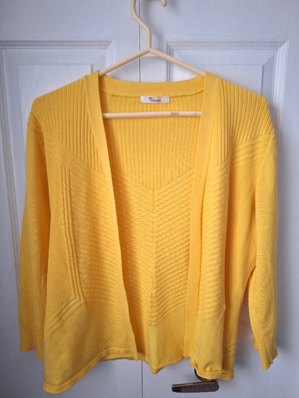 89th + Madison Yellow Cardigan